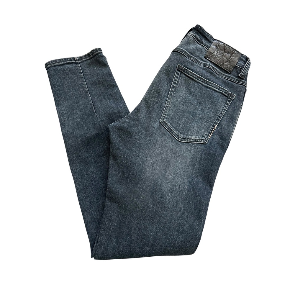 Indie Sleaze Neuw Iggy Skinny Distressed Jeans 32 Dark Wash Rocker Streetwear